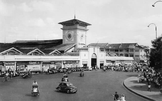 Ảnh chụp chợ Bến Thành - Sài Gòn trước năm 1975.