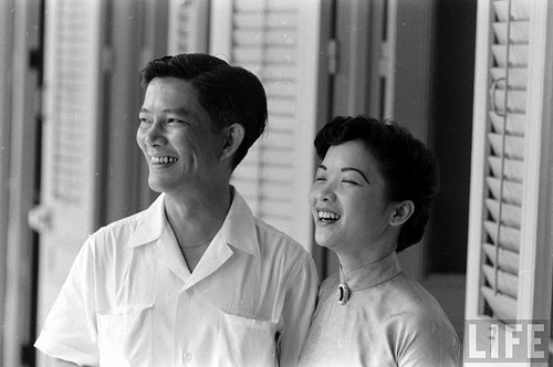 Trần Lệ Xuân và chồng Ngô Đình Nhu.