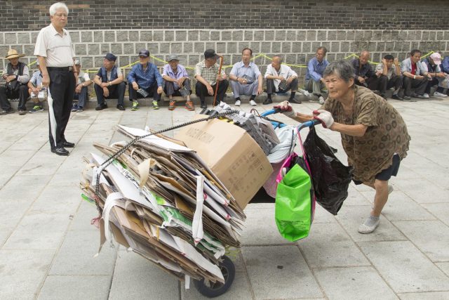Người già nghèo khổ ở Hàn Quốc