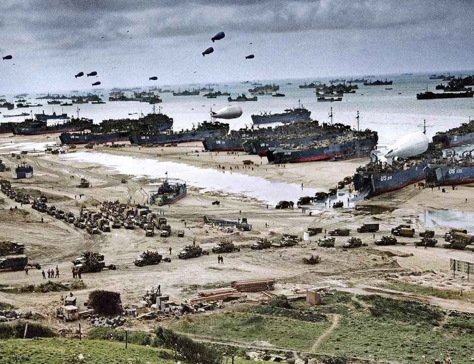 Ảnh: Chiến trường Normandy ngày D-Day 